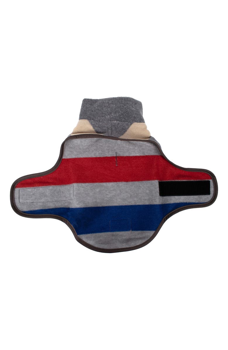 Pendleton Fleece Dog Vest, Alternate, color, Cabin Stripe Gray