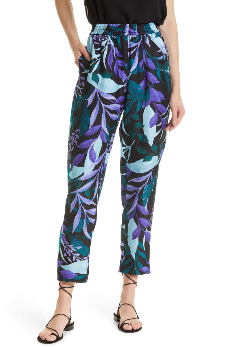 KOBI HALPERIN Adie Floral Crop Pants, Main, color, 