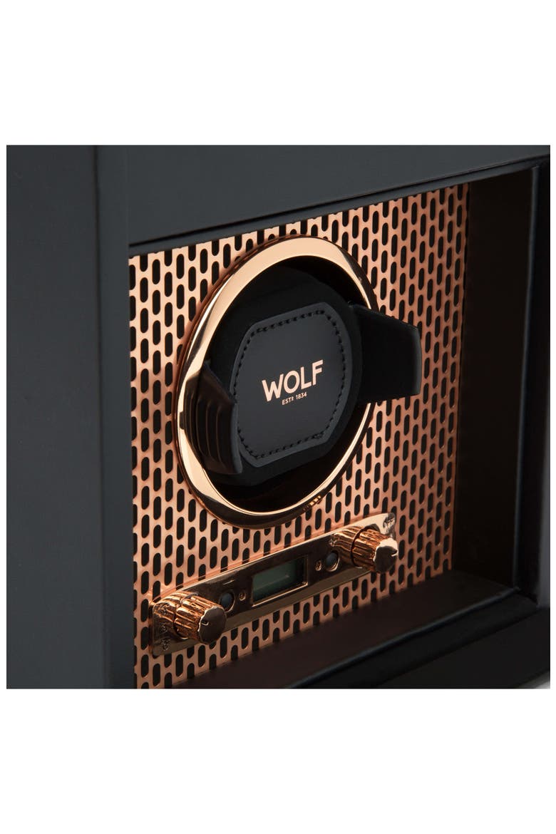 Axis Single Watch Winder with Storage, Alternate, color, COPPER