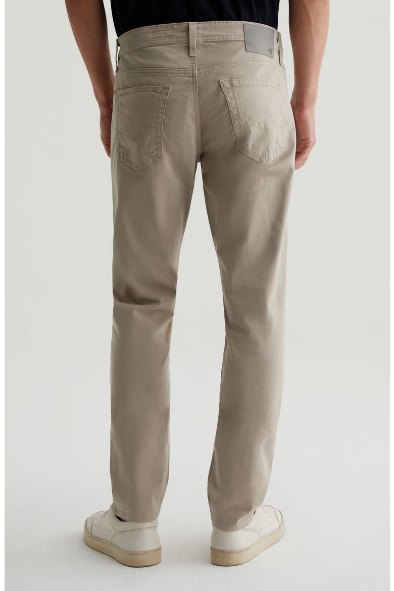 Tellis Sueded Stretch Sateen Slim Leg Pants (Nordstrom Exclusive), Alternate, color, DESERT STONE