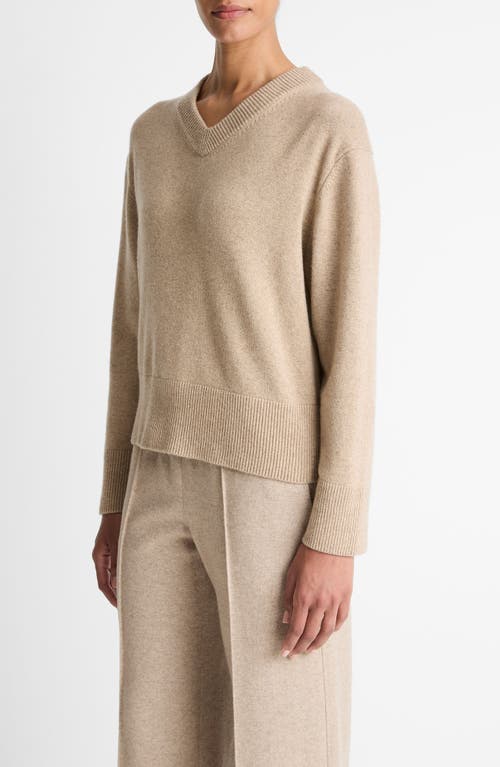 Vince Wool & Cashmere V-neck Sweater In Neutral