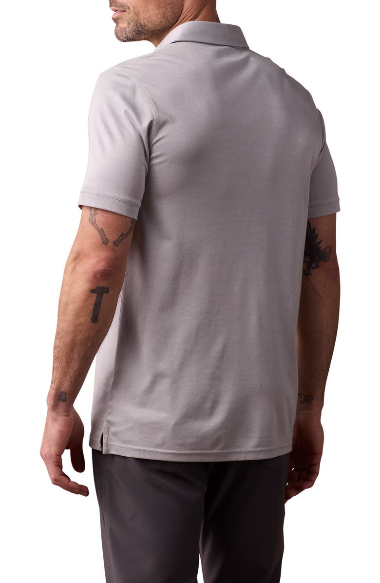 The Normal Brand Performance Piqué Polo, Alternate, color, Greystone