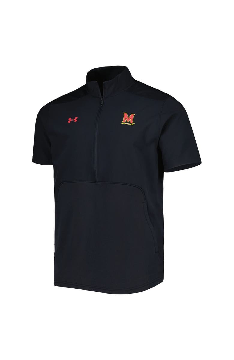 Under Armour Men's Under Armour Black Maryland Terrapins Motivate 2.0 Half-Zip Jacket, Alternate, color, Black