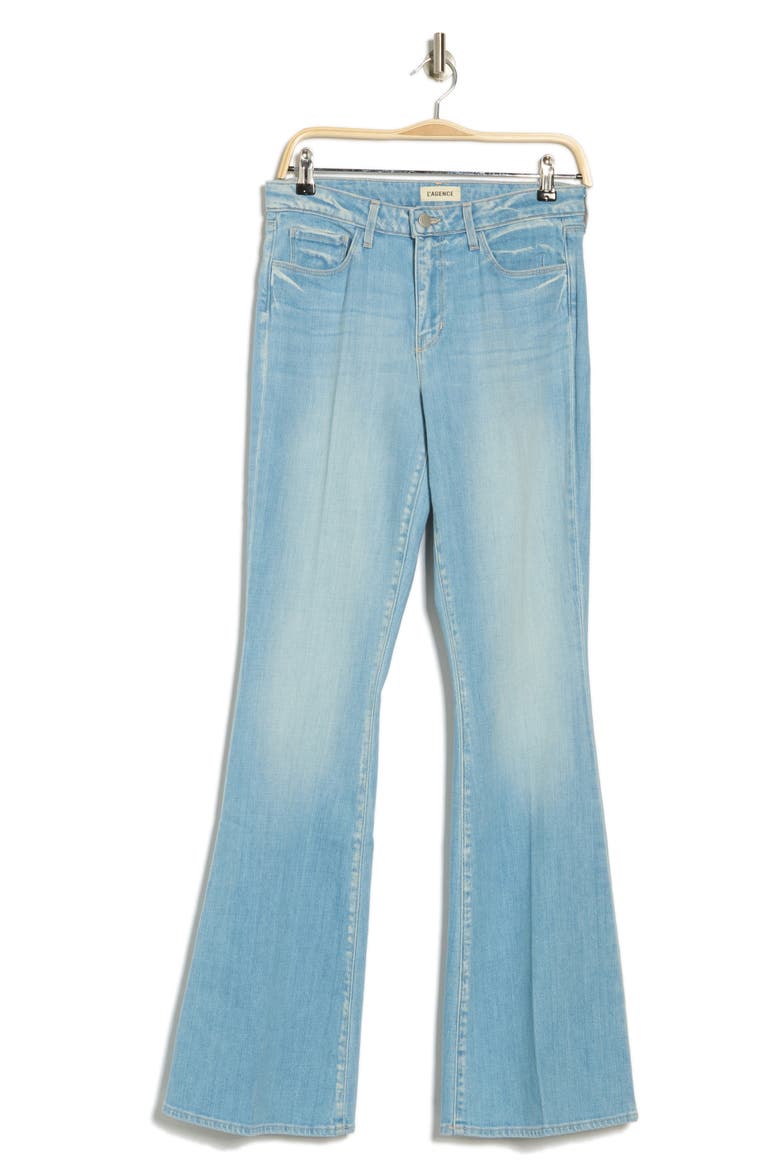 Bell High Waist Flare Jeans, Alternate, color, OLYMPIA
