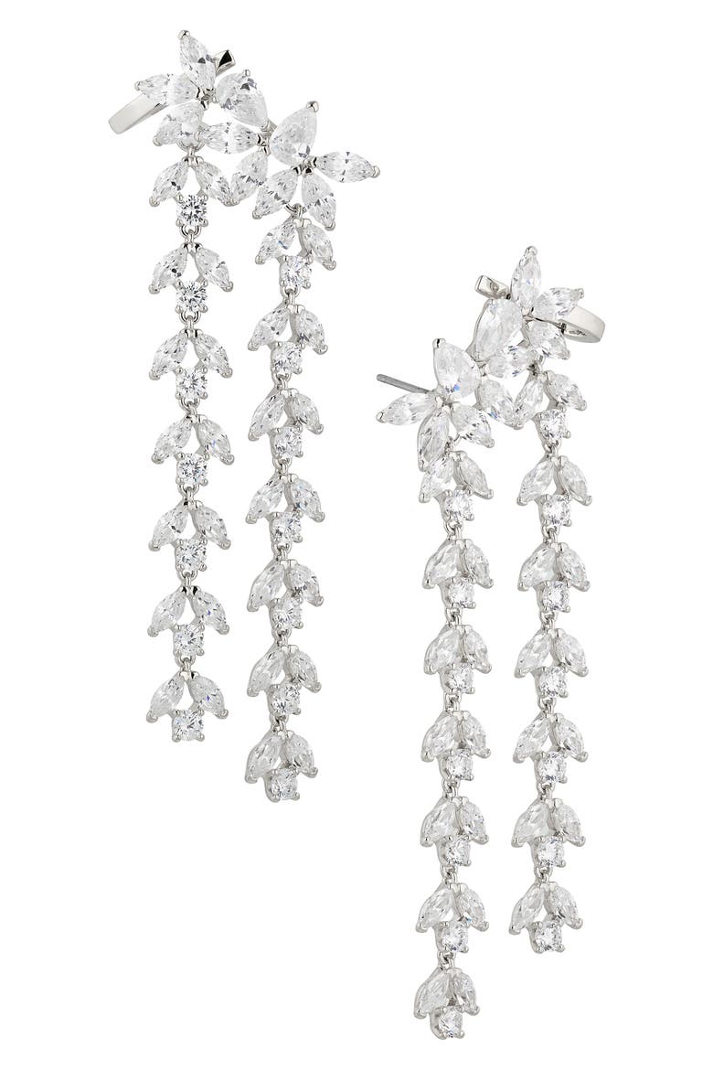 Wild Flower Crystal Chandelier, Main, color, RHODIUM