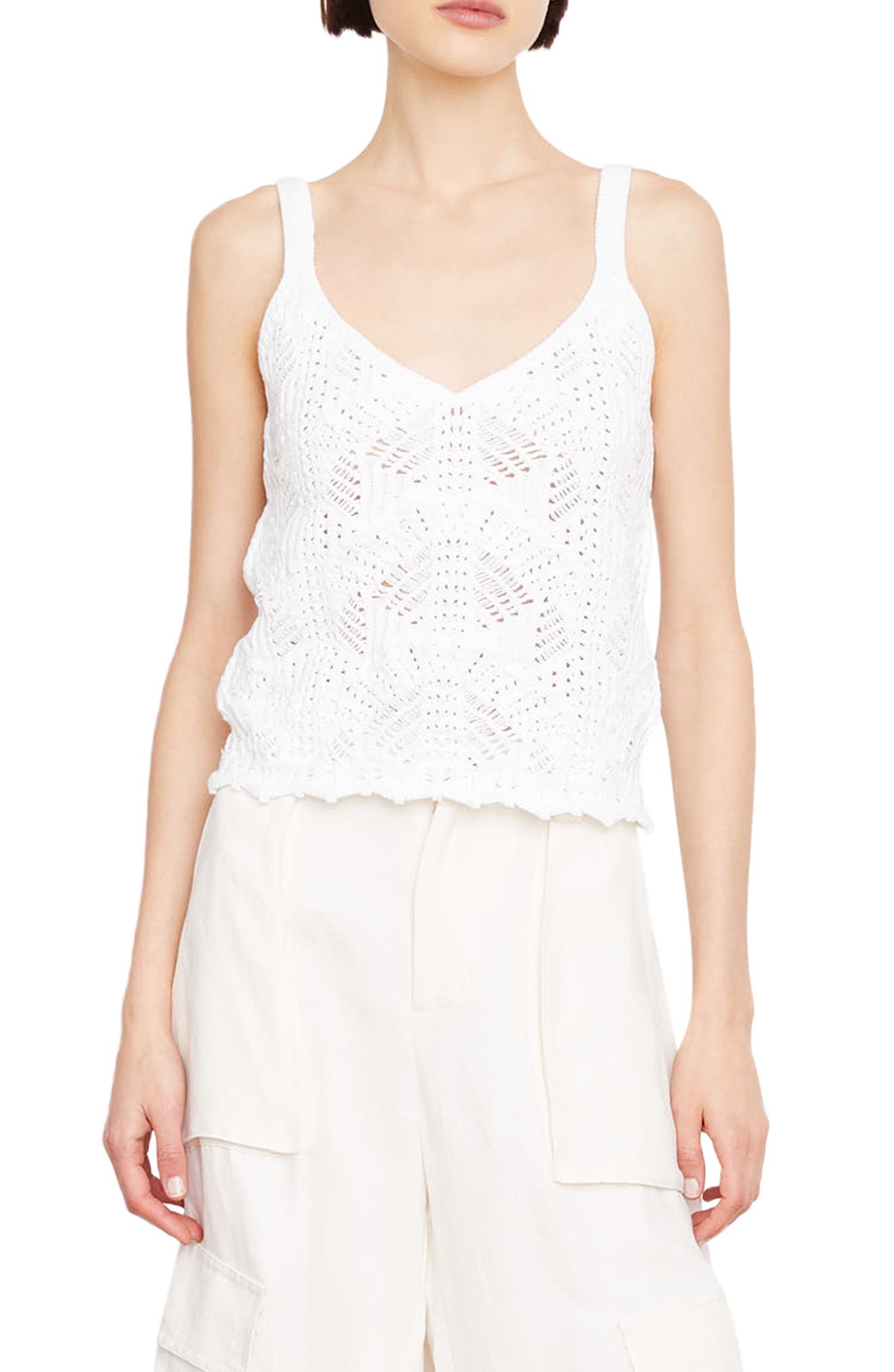 Vince Open Stitch Sweater Camisole