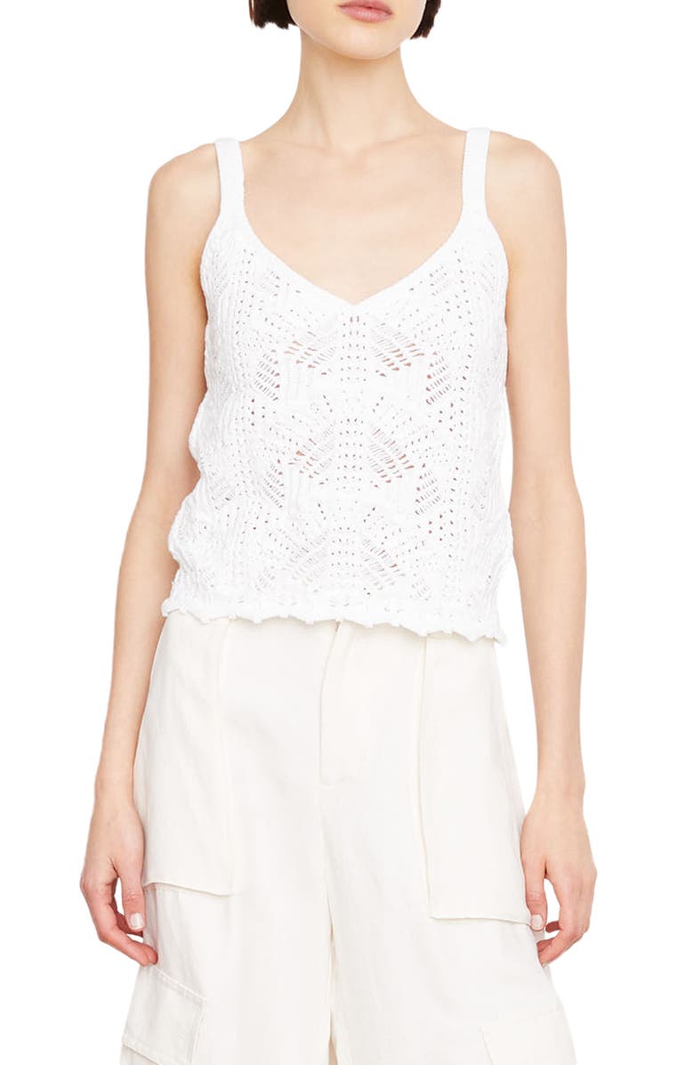 Vince Open Stitch Sweater Camisole, Main, color, 