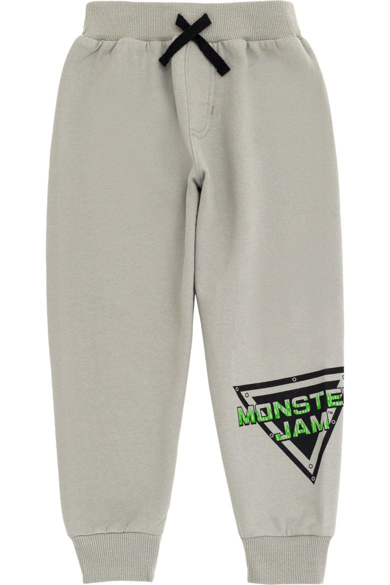 Fleece 2-Piece Hoodie and Pants Set, Alternate, color, Grey Grave Digger