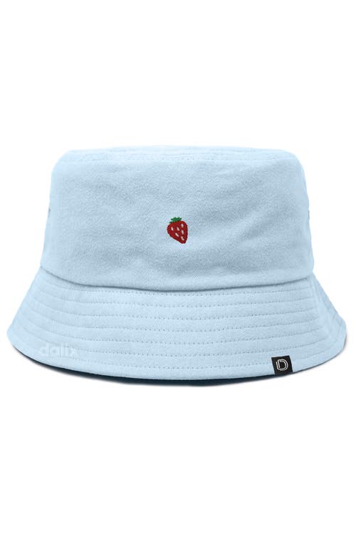 Dalix Lil Strawberry Bucket Hat In Blue