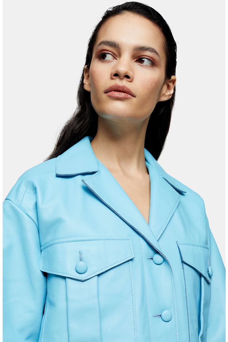 Leather Shirt, Alternate, color, BLUE