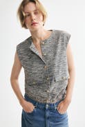 H&M Oversized Bouclé-knit Vest