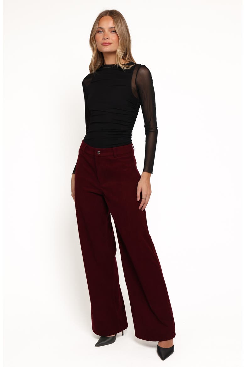 Barrett Corduroy Pants, Alternate, color, BERRY