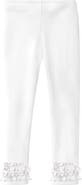 CITY THREADS Girls Soft 100% Cotton Ruffle Leggings
