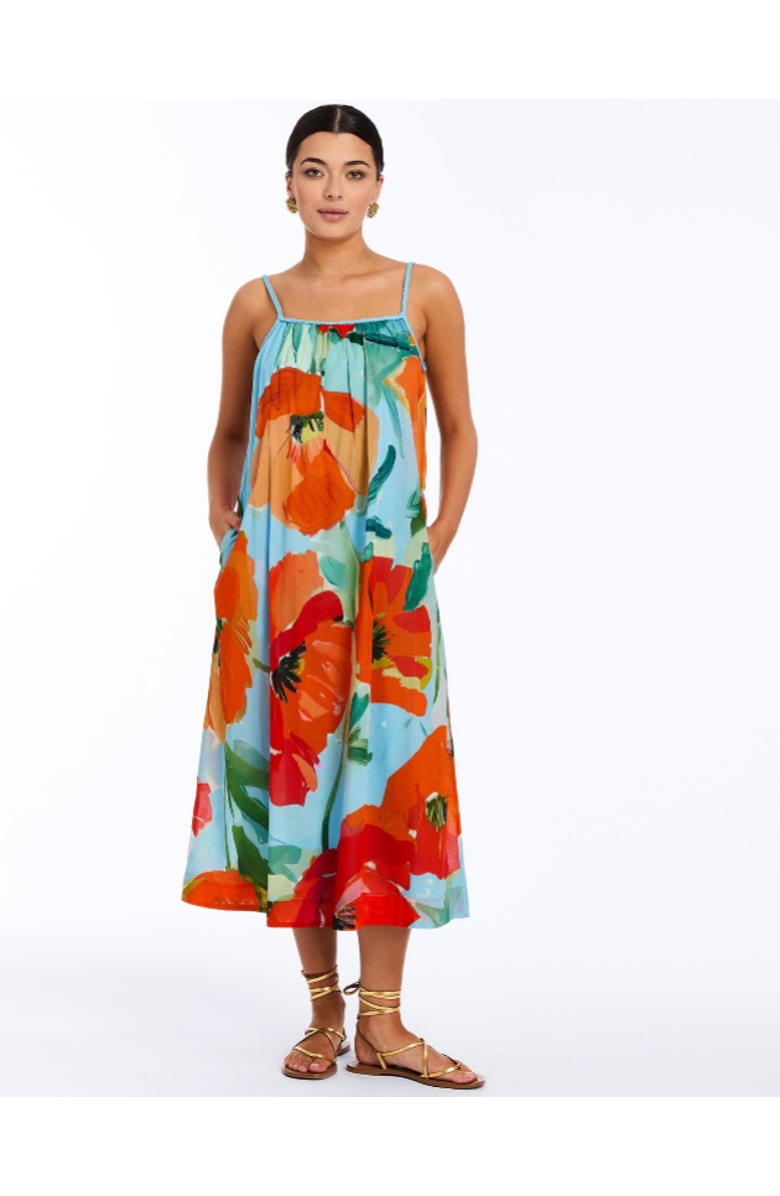 Mestiza New York Solenn Midi Dress, Main, color, Orange