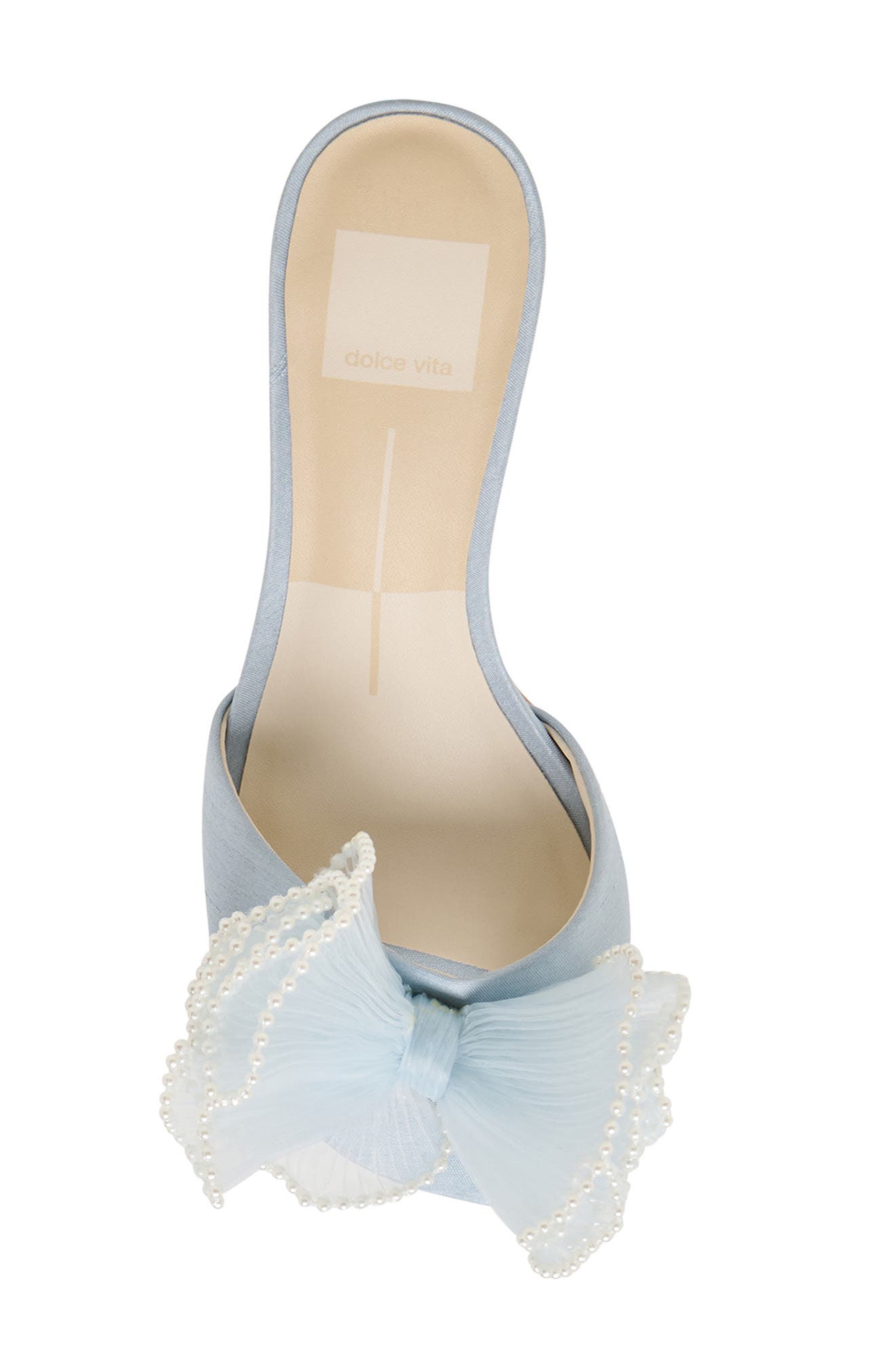 Dolce Vita Narita Pearl Sandal, Alternate, color, Light Blue Satin