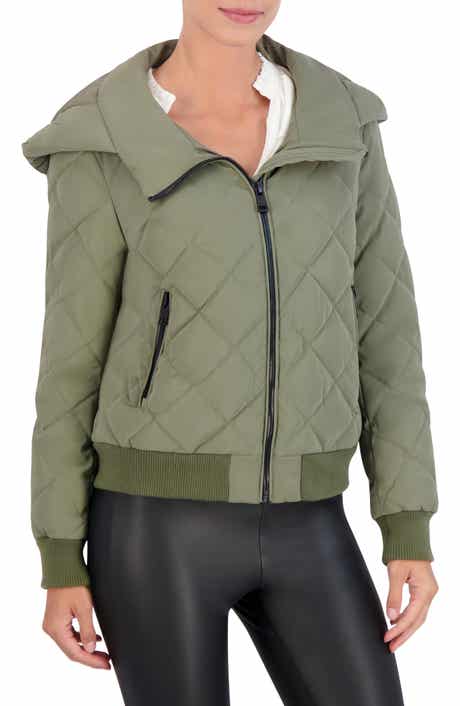 Ookie & Lala Water Resistant Hooded Quilted Bomber Jacket