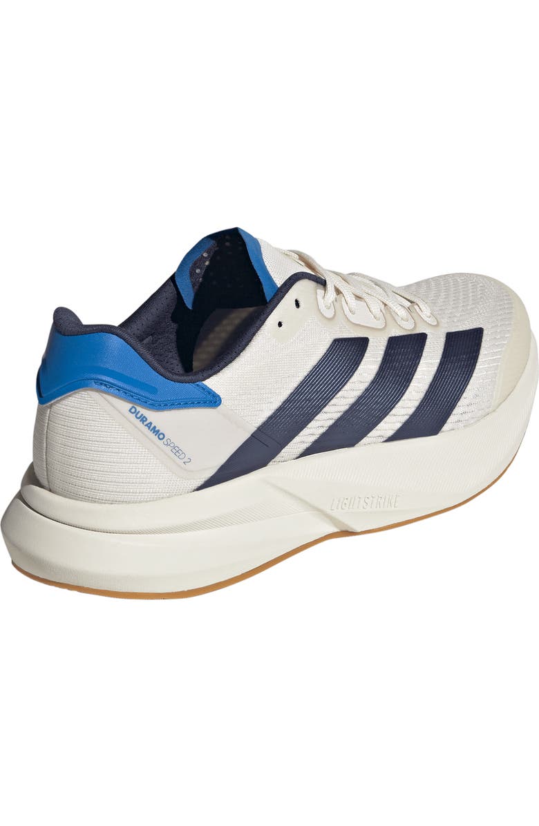 adidas Duramo Speed 2 Sneaker, Alternate, color, Chalk White/ Navy/ Ray Blue