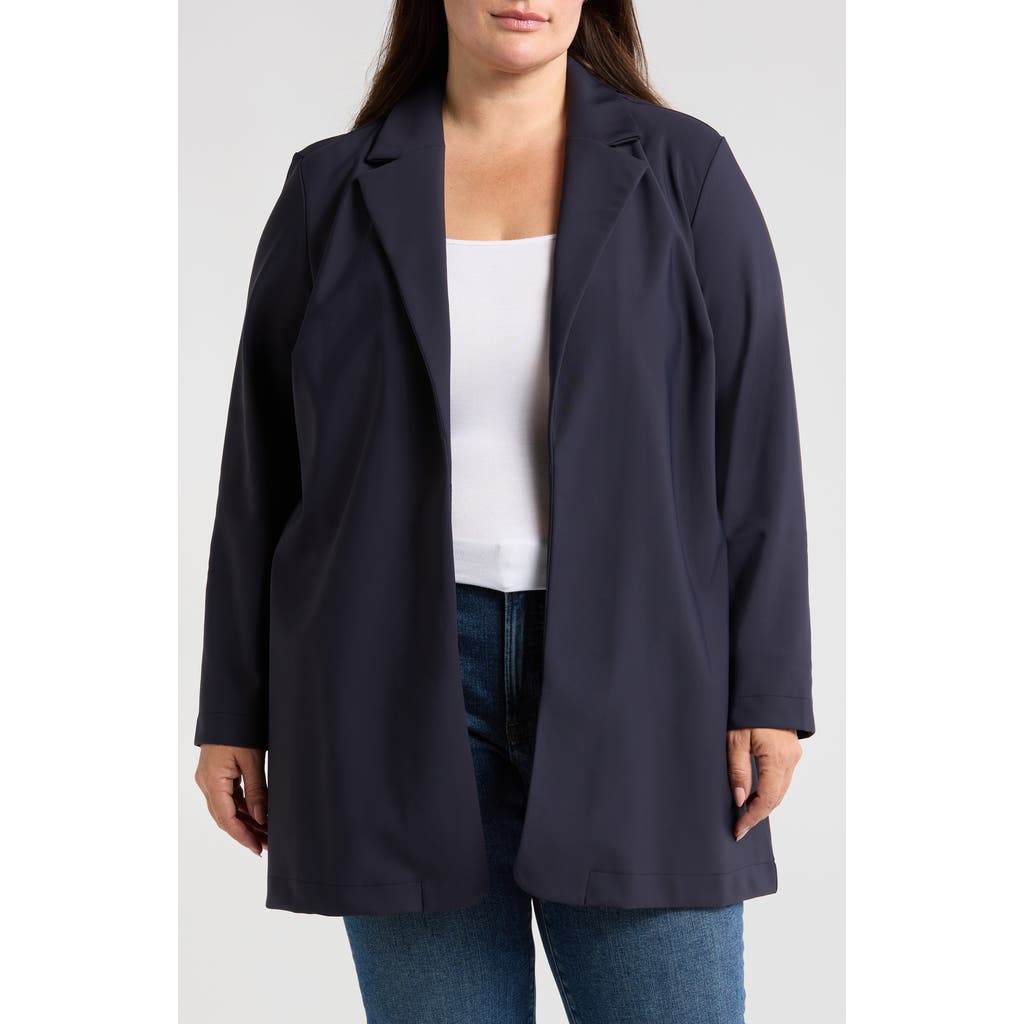 Bagatelle Open Front Topper Jacket In Navy