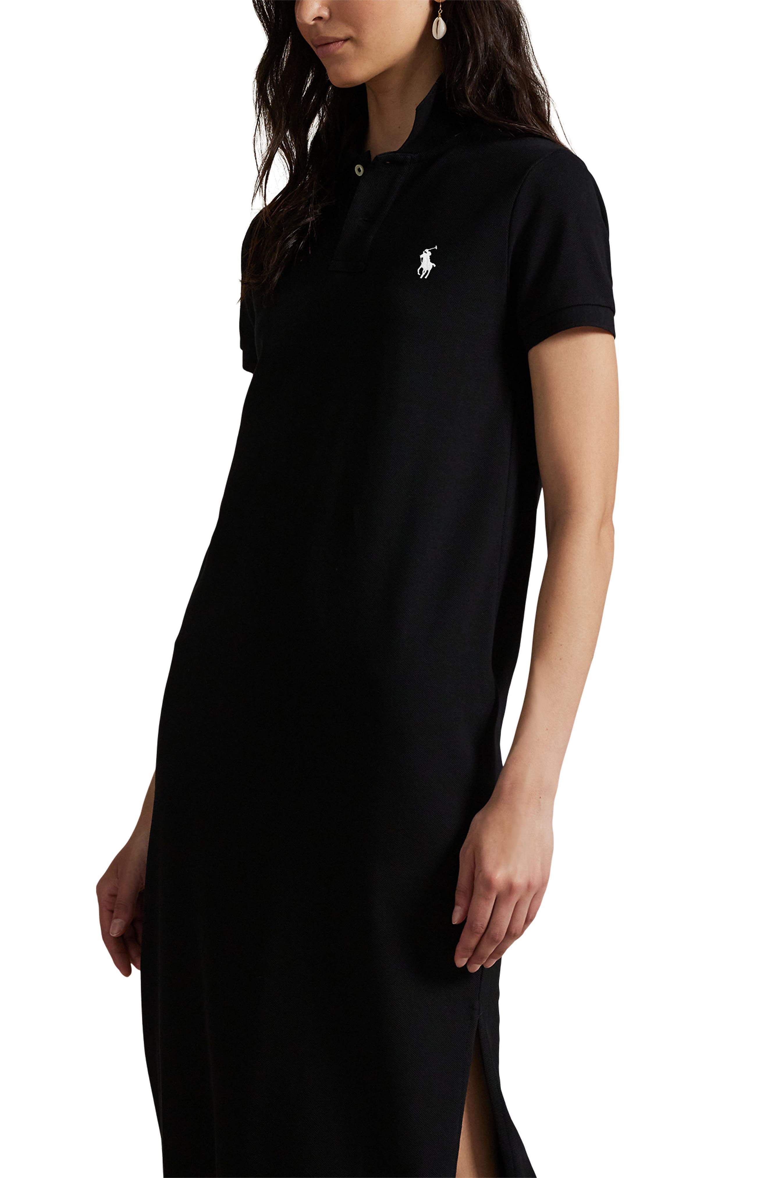 women's cotton mesh polo dress Cotton Mesh Short Sleeve Polo Dress