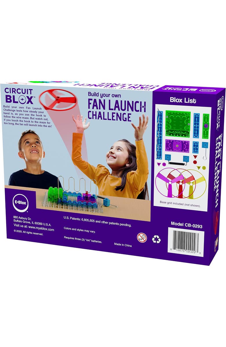 E-Blox Circuit Blox Byo Fan Launch Challenge Wire Maze, Ages 5+, Alternate, color, Multicolored