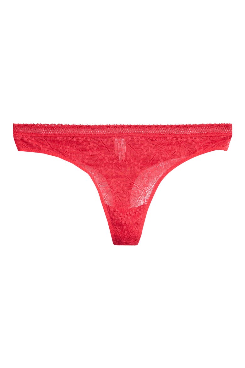 Comete Lace Tanga, Alternate, color, RUBY