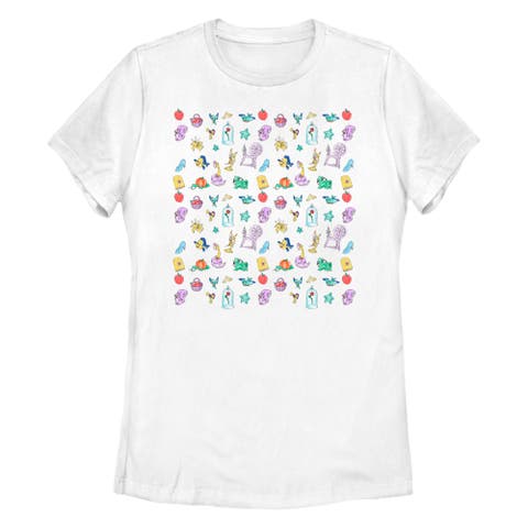 Women's Disney Princesses Icons  Graphic T-Shirt