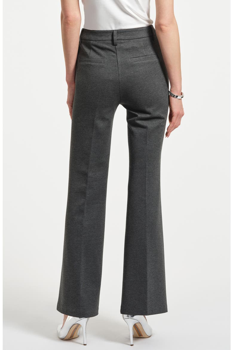 Flare Ponte Pants, Alternate, color, CHARCOAL GREY