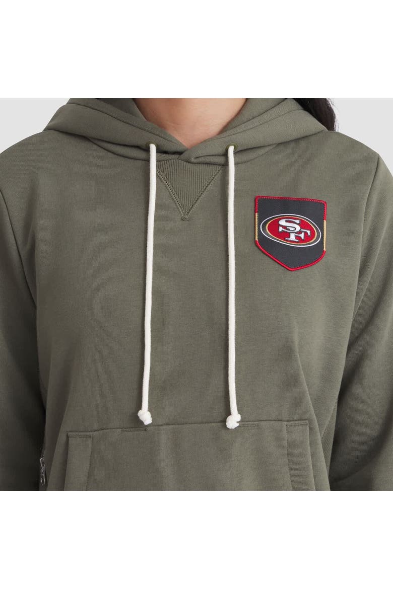 Women's Nike Olive San Francisco 49ers 2025 Salute to Service Sideline Standard Issue Dri-FIT Hoodie, Alternate, color, Olive