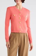 L'AGENCE Toulouse Cropped Cardigan