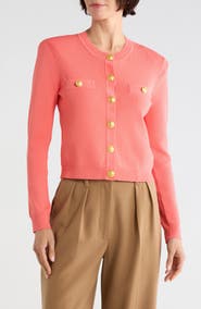 L'AGENCE Toulouse Cropped Cardigan