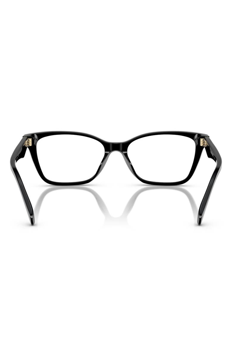 COACH 54mm Cateye Optical Glasses, Alternate, color, Black / Demo Lens