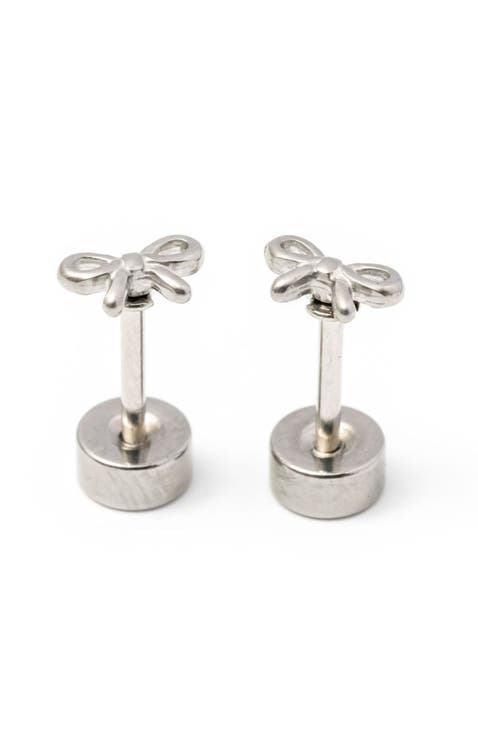 Mini Bow Stud Earrings