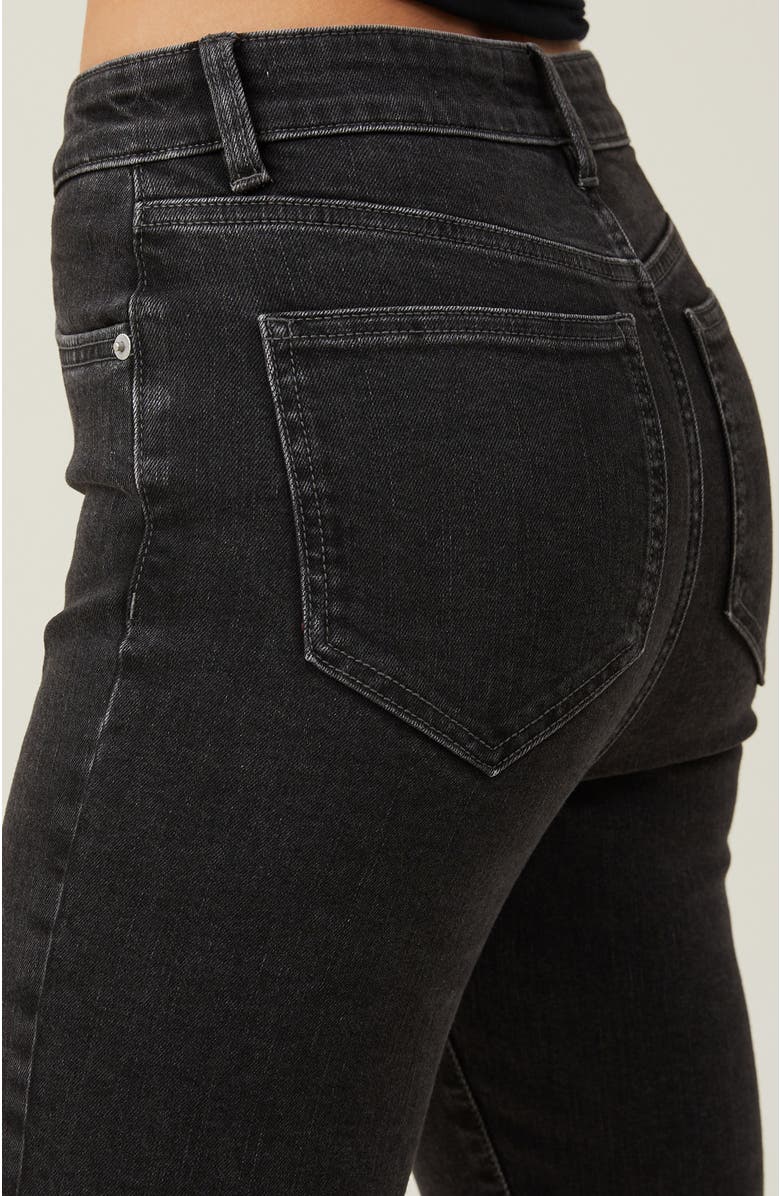 Cotton On Women's High Rise Skinny Jean, Alternate, color, Graphite Black Rip