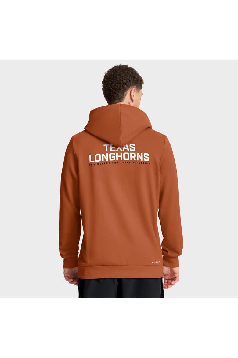 Men's Nike Burnt Orange Texas Longhorns 2025 Sideline Standard Issue Dri-FIT Full-Zip Hoodie, Alternate, color, Burnt Orange