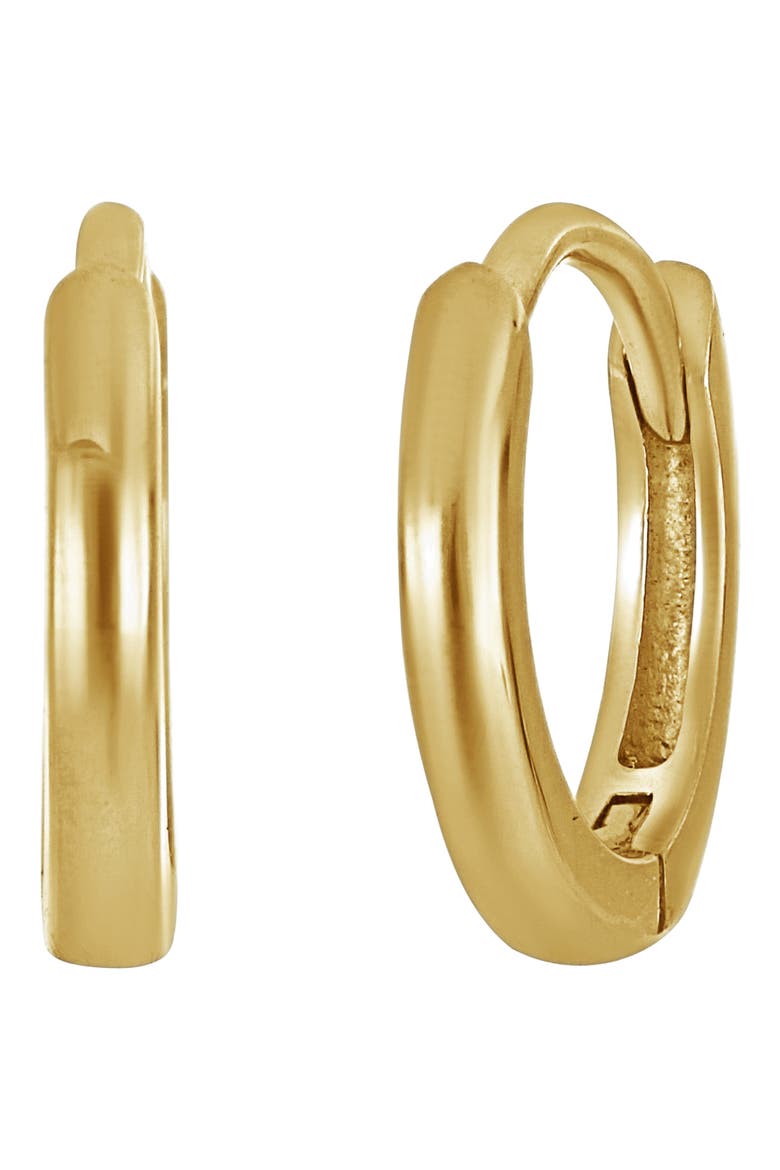 Essentials 14K Gold Huggie Hoop Earrings, Main, color, 14K YELLOW GOLD