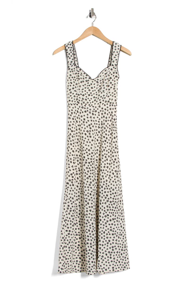 Blu Pepper Ditsy Floral Midi Dress, Alternate, color, Cream