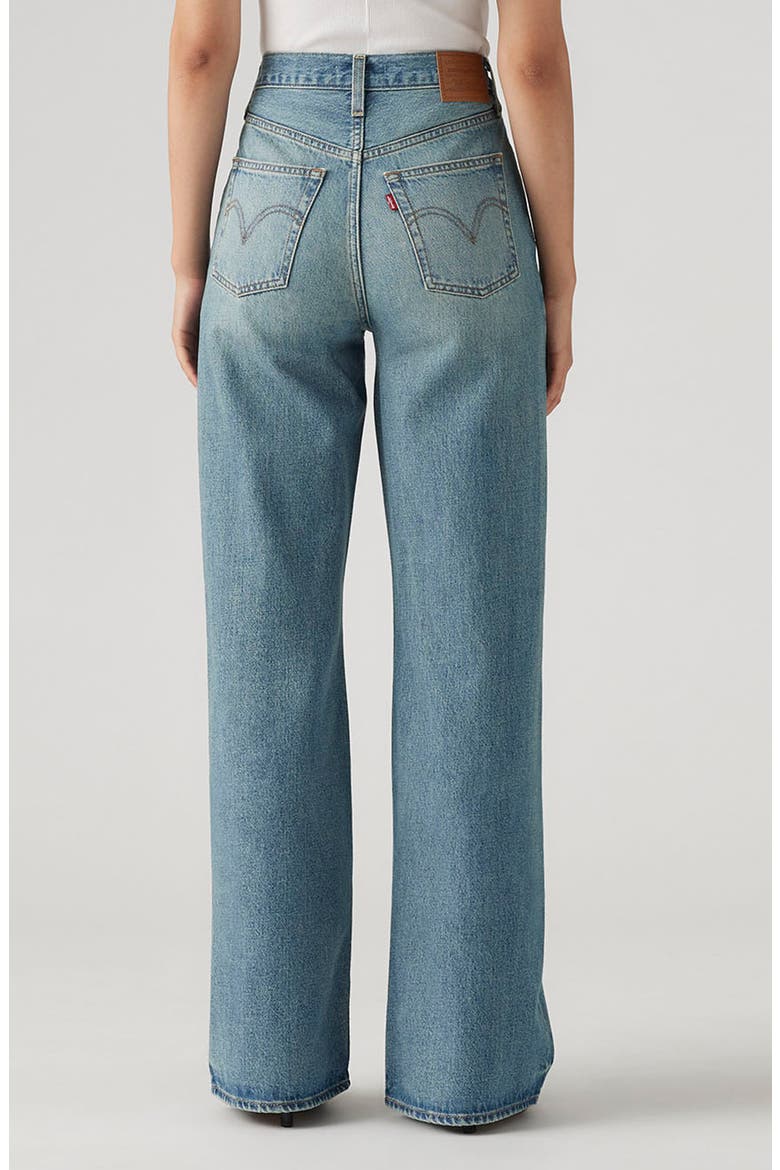 Ribcage High Waist Wide Leg Jeans, Alternate, color, TINT STORY