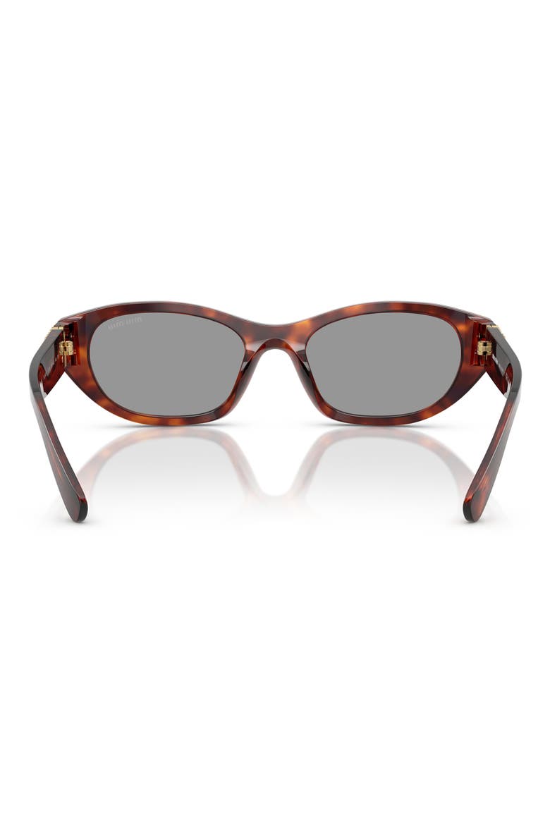 53mm Irregular Sunglasses, Alternate, color, GREY