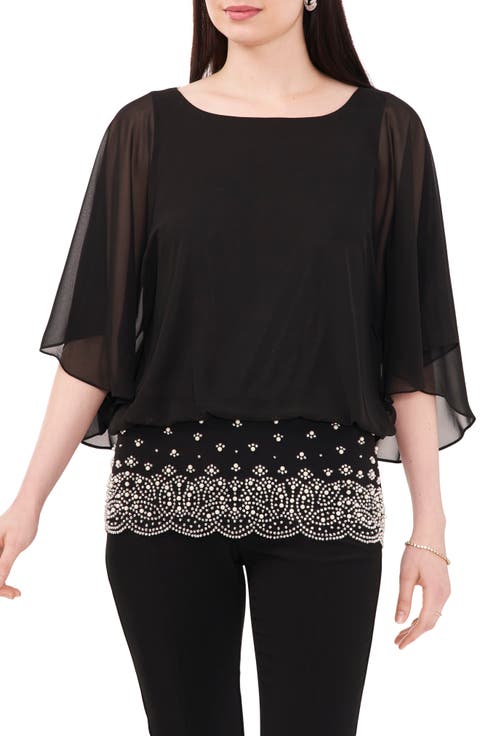 Embellished Border Top