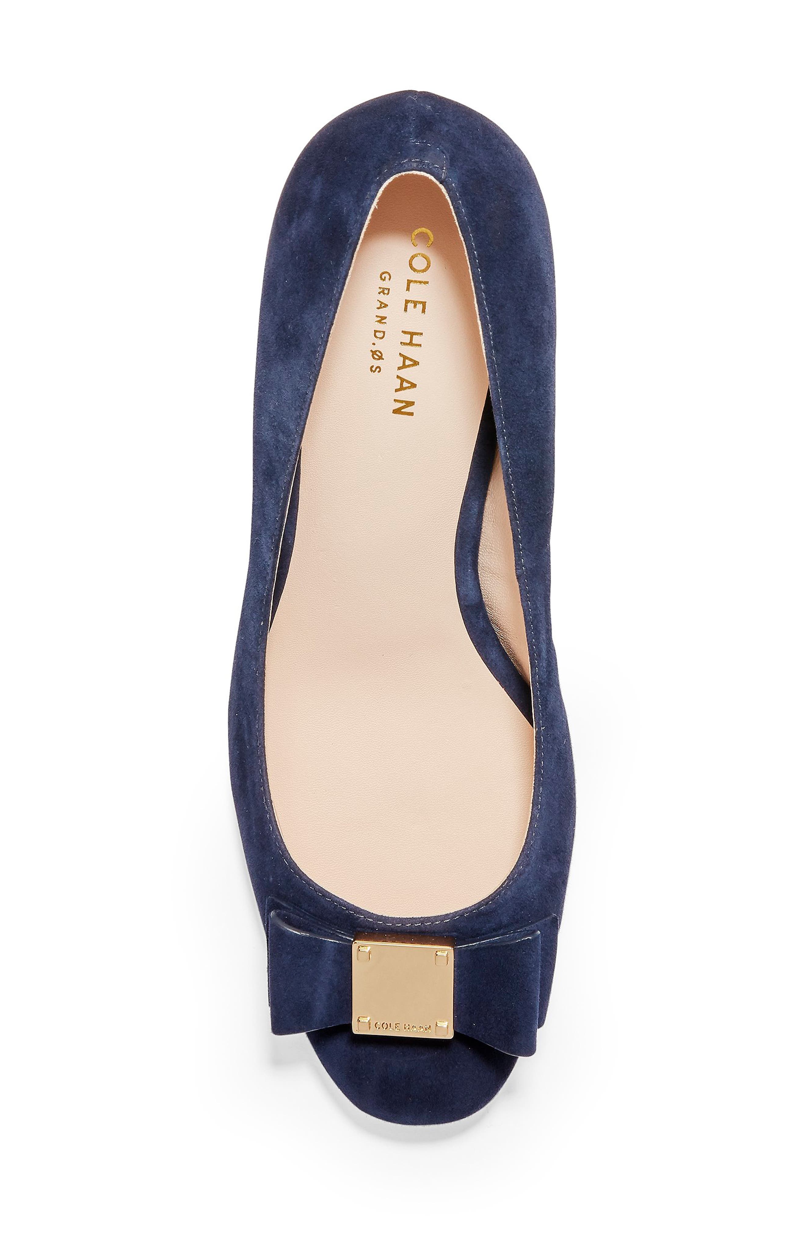 Tali Bow Pump, Alternate, color, MARINE BLUE SUEDE