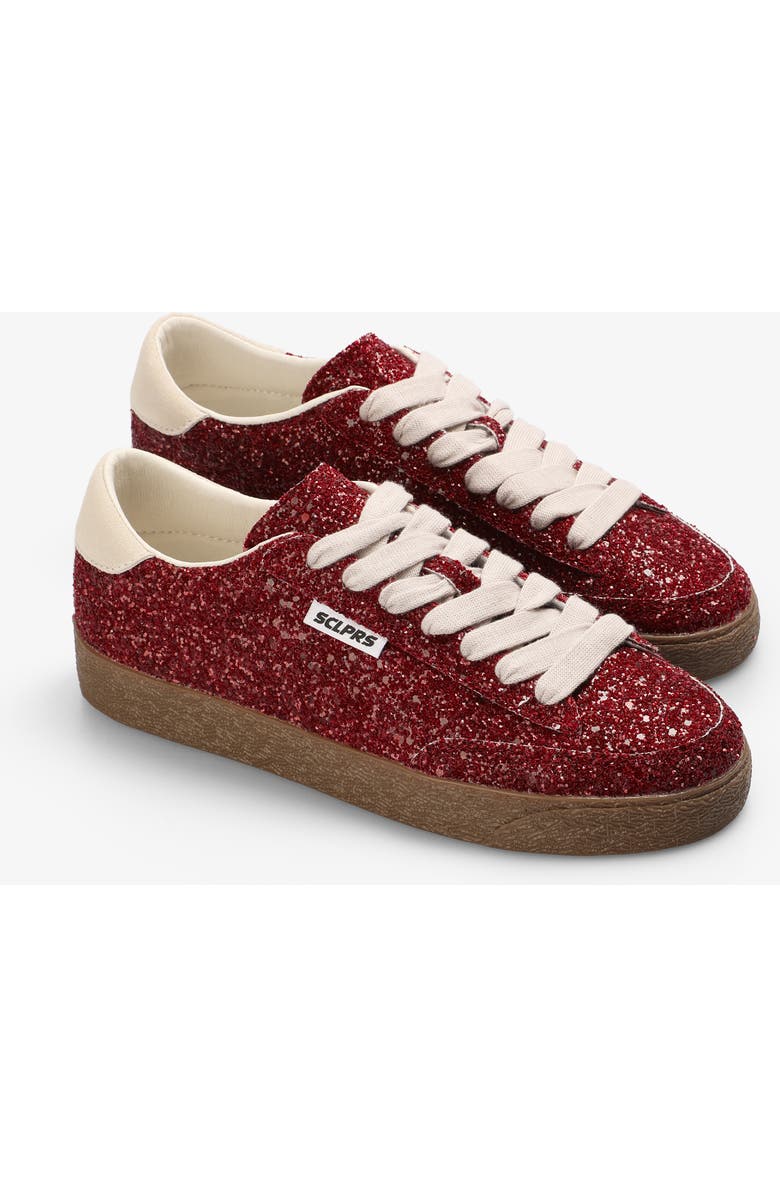Scalpers New Gala Glitter Sneakers W, Alternate, color, Red