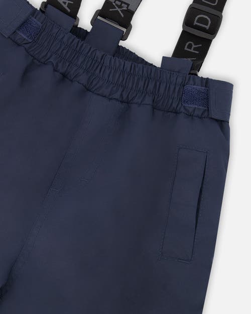 Deux Par Deux Boy Two-piece Chill Outerwear Set With Light Insulation In Blue
