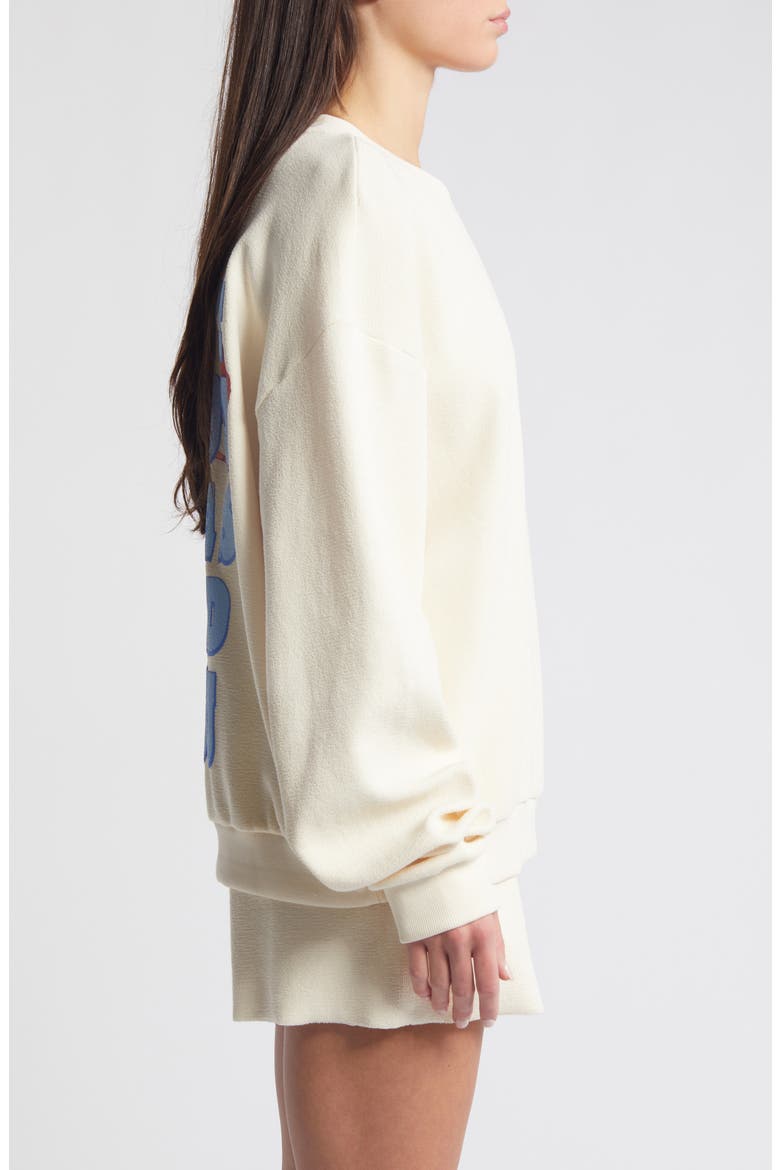 Bullseye Kara Cotton Graphic Sweatshirt, Alternate, color, BEIGE