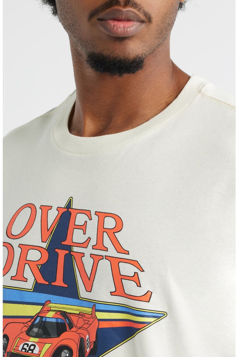 Overdrive Racing Cotton Graphic T-Shirt, Alternate, color, CREAM