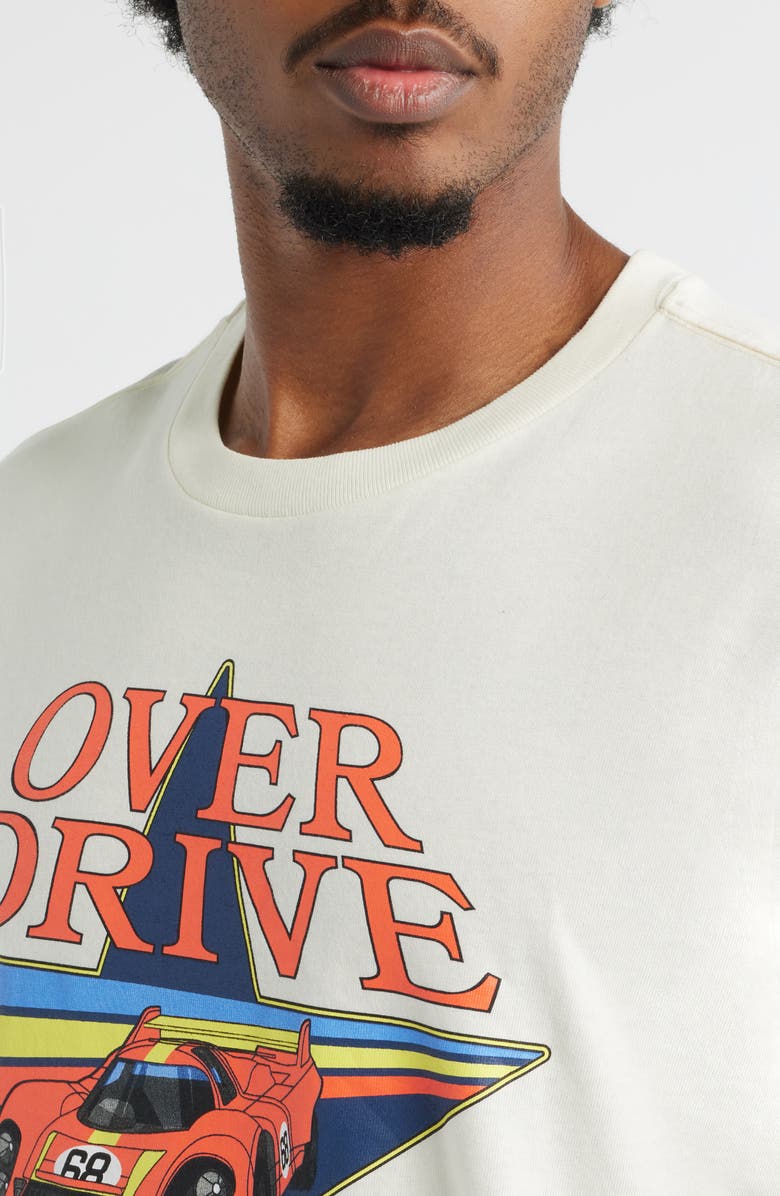 The Forecast Agency Overdrive Racing Cotton Graphic T-Shirt, Alternate, color, Cream