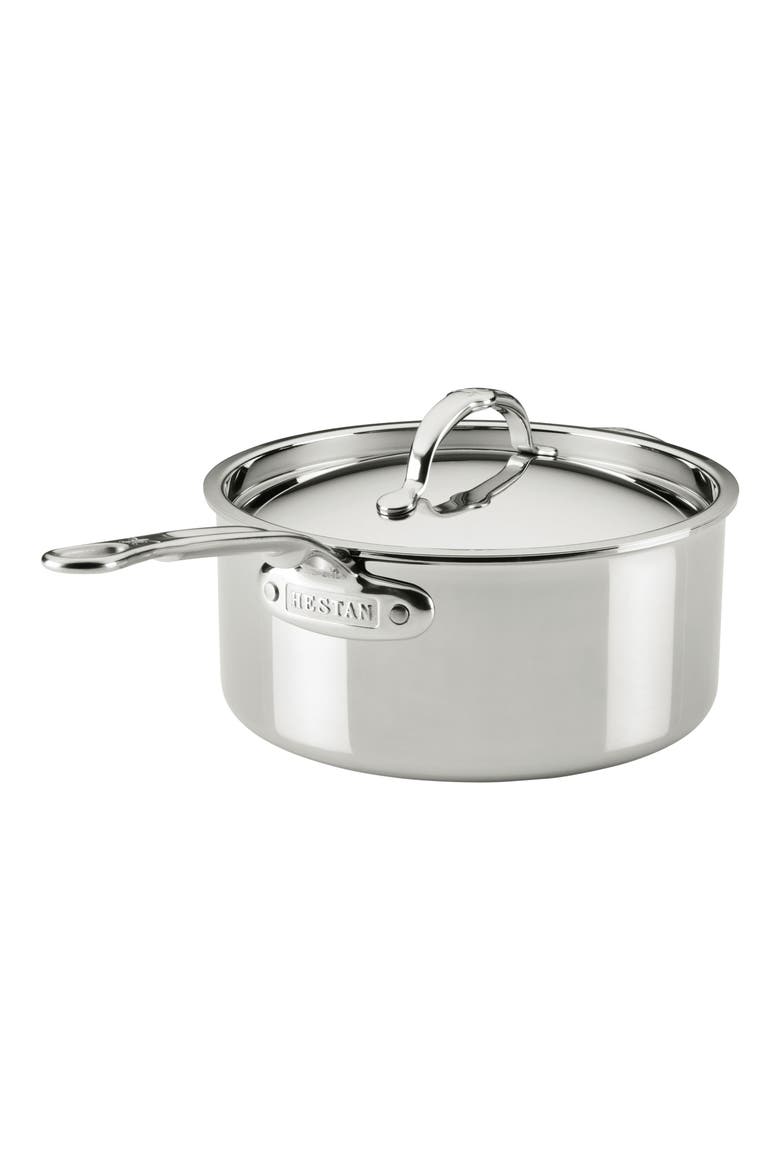 ProBond® Luxe Professional Clad Stainless Steel 4-Quart Saucepan with Lid, Main, color, NO COLOR