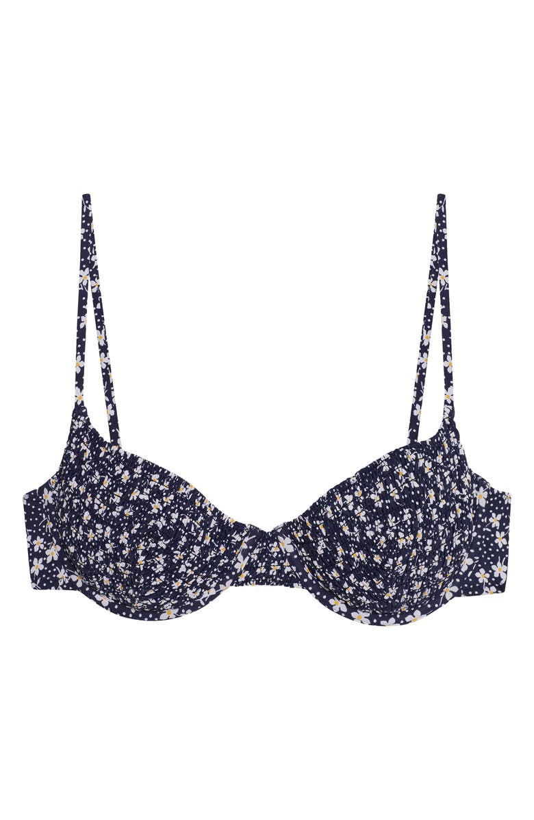 Polo Ralph Lauren Underwire Balconette Bikini Top, Alternate, color, Blue Multi