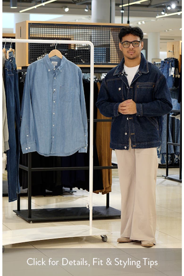 Everyday Slim Fit Cotton Chambray Button-Down Shirt video