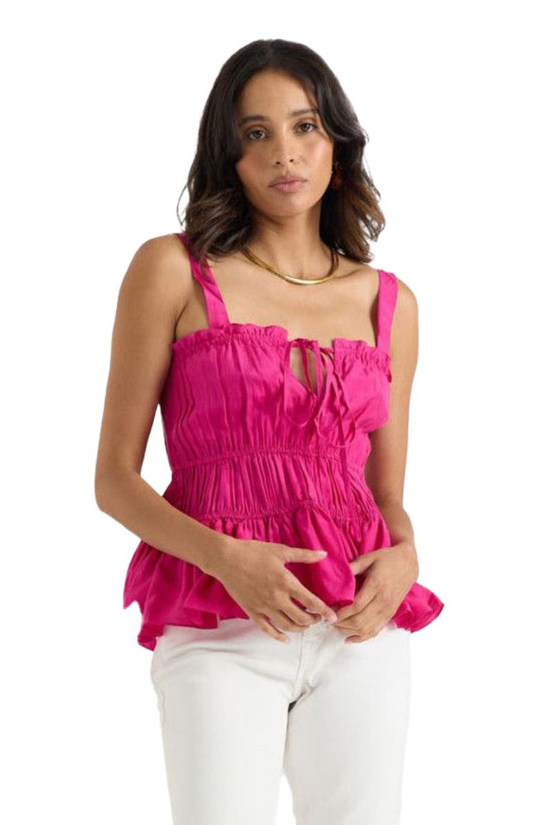 Calypso St. Barth Lola Top, Main, color, Magenta