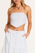 Vitamin A® Joni Scarf Strapless Crop Top